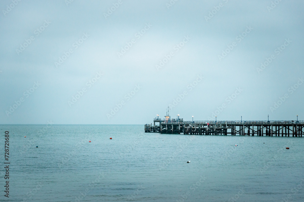 dock in the Swanage, coastal town on Dorset England