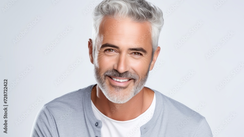 attractive and middle aged man in portrait attractive and middle aged man in portrait
