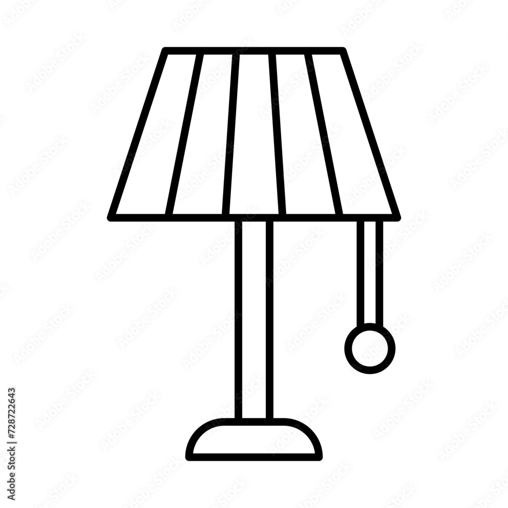 Table Lamp Line icon Table Lamp Line icon