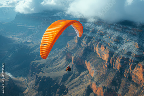 Flight of Freedom: Hang Gliding Amidst Canyon Wonders
