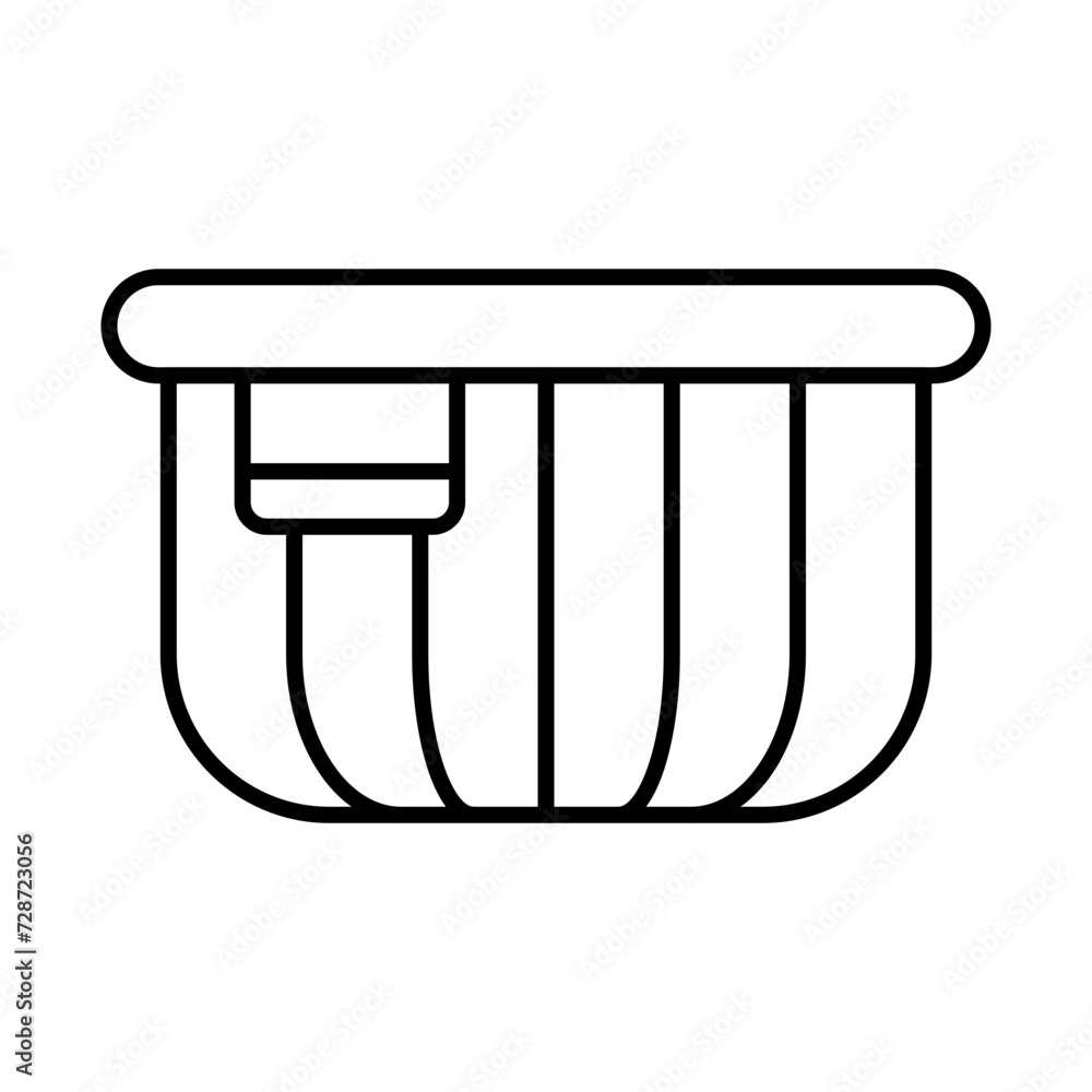 Laundry Basket Line icon Laundry Basket Line icon