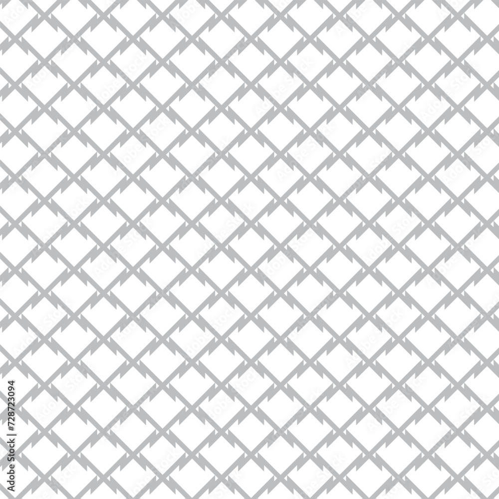 abstract seamless repeatable grey cross line pattern art.