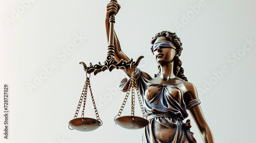 justice and fairness, Depicting the blindfolded goddess of justice holding balanced scales, symbolizes the impartiality and equality of the legal system & convey the ideals of justice and integrity