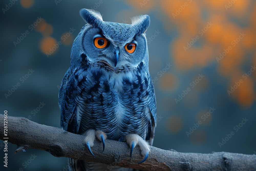 A wise owl perched on a branch, symbolizing wisdom and intuition in the animal kingdom. Concept of nocturnal sagacity. Generative Ai. A wise owl perched on a branch, symbolizing wisdom and intuition in the animal kingdom. Concept of nocturnal sagacity. Generative Ai.