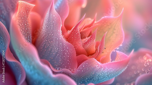 Aloe vera with rose, a tranquil duet in nature's symphony, their fluid forms weaving a tapestry of serenity.