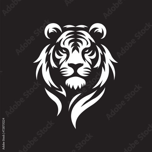 Simple vector of tiger head
