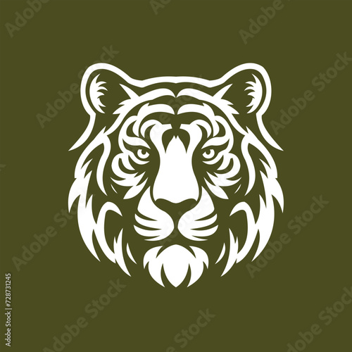 Simple vector of tiger head