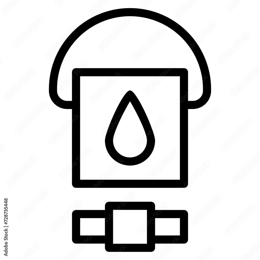 bucket line icon bucket line icon