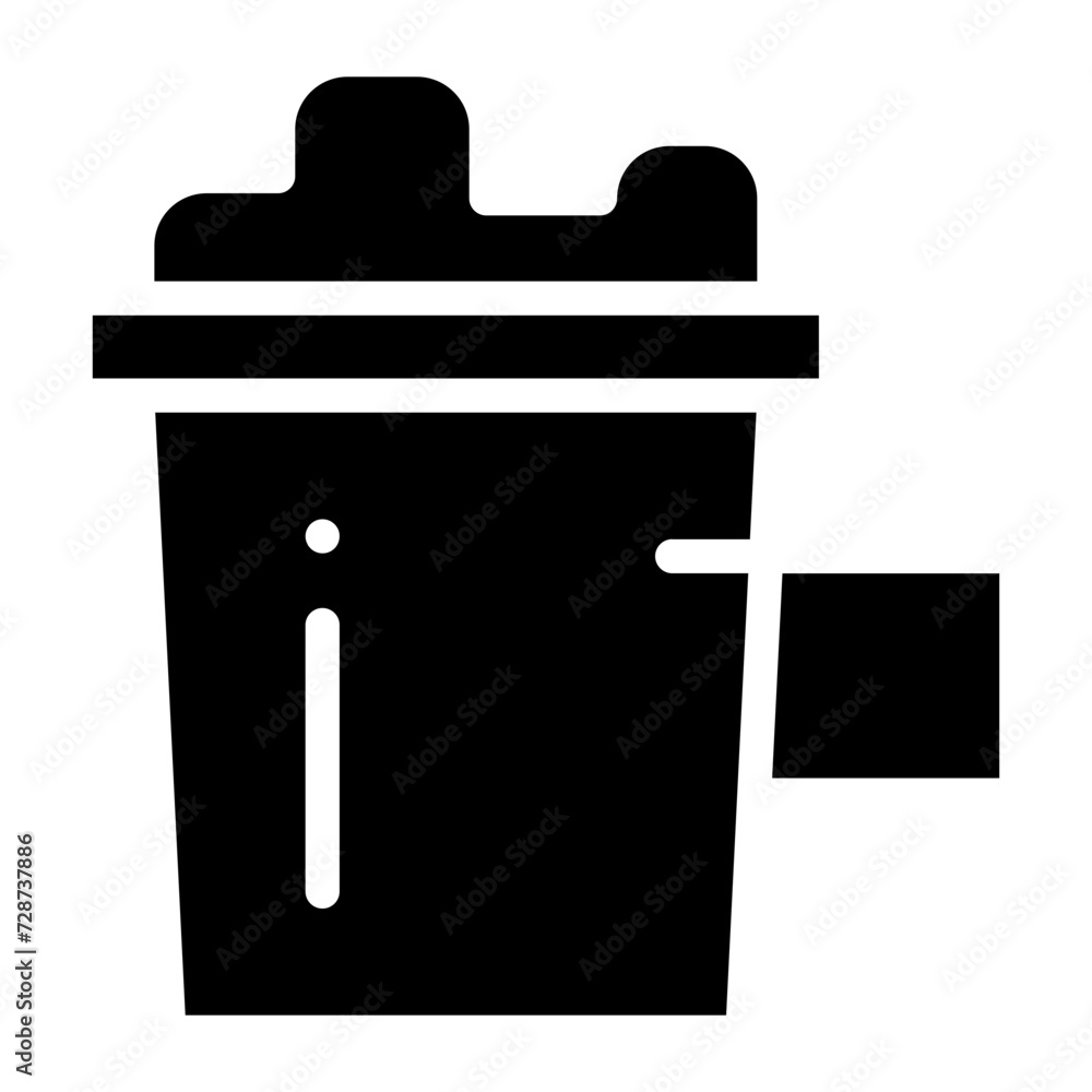 bucket glyph icon bucket glyph icon