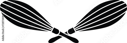 beater icon isolated in white and black colors. beater outline vector icon from kitchen collection for web, mobile apps and ui.