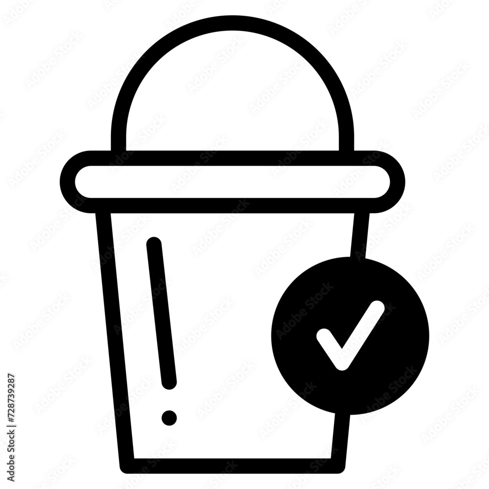bucket dualtone icon