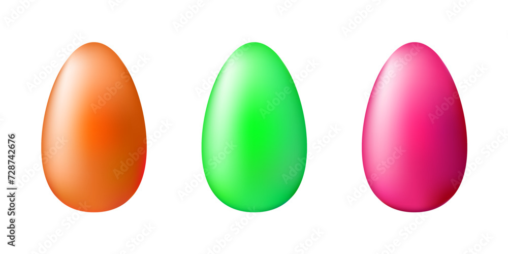 Set of Easter eggs. Vector design