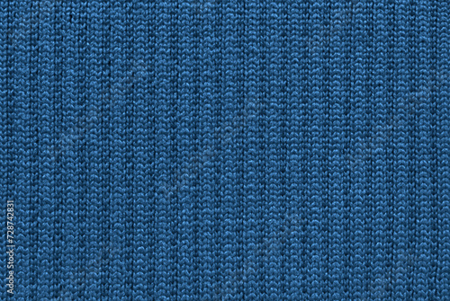 Soft blue color ribbed jersey fabric pattern close up as background