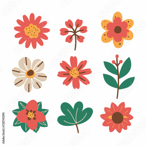 Flora Frolic: Playful Flowers in a Natural Habitat