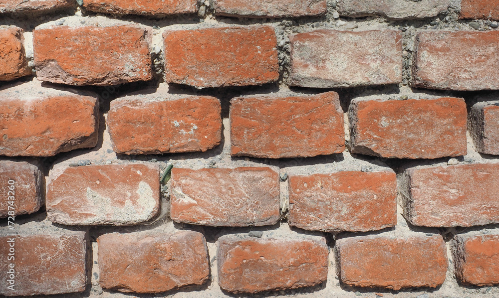 Fototapeta premium red brick wall background
