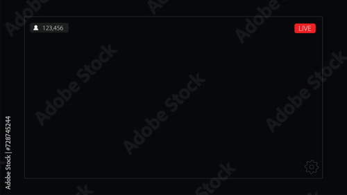 Mobile Online live streaming app design element template 003