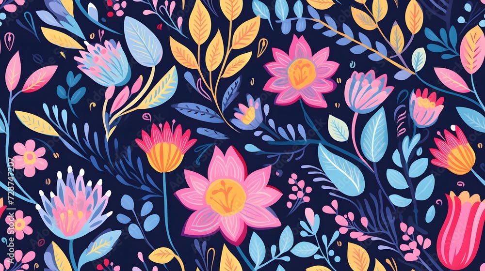 Intricate Floral seamless pattern Intricate Floral seamless pattern