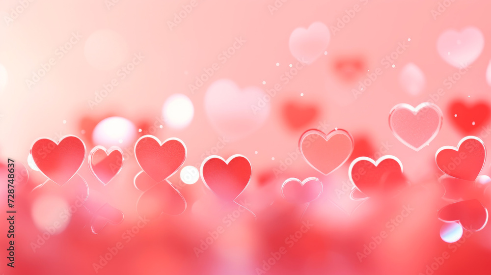 A multi-colored bundle of hearts flies in the air against a bright white plane. This image conveys an impression of brightness and joy and is associated with festive moments A multi-colored bundle of hearts flies in the air against a bright white plane. This image conveys an impression of brightness and joy and is associated with festive moments