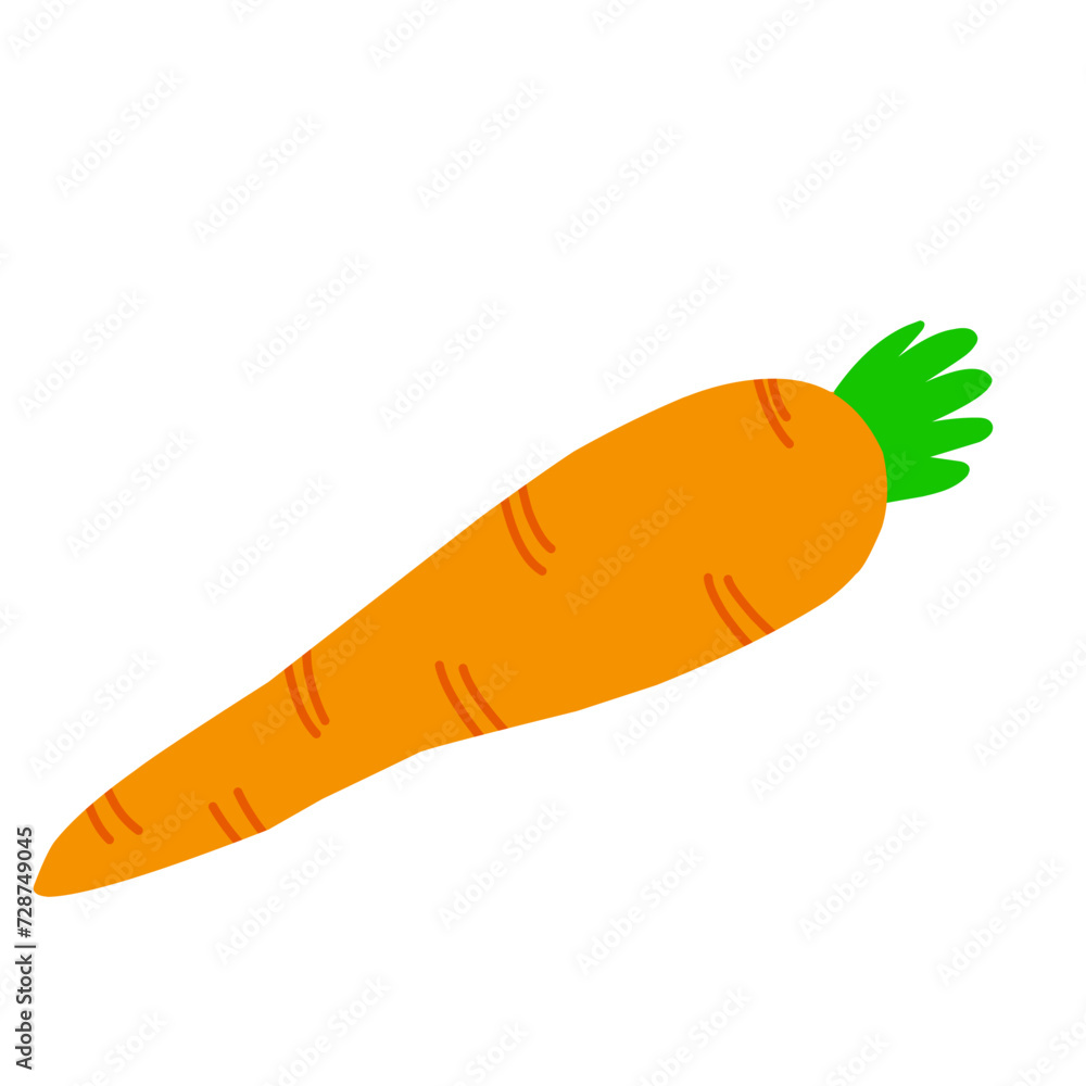 Carrot Vegetables Cartoon Vector Illustration Carrot Vegetables Cartoon Vector Illustration