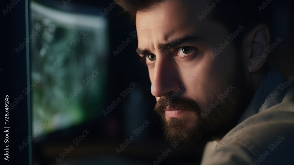 successful man's focused expression successful man's focused expression
