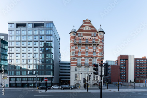 Slika na platnu Albion House was built in 1898 at 30 James Street in Liverpool, united kingdom May, 16, 2023 Liverpool, Merseyside, UK
