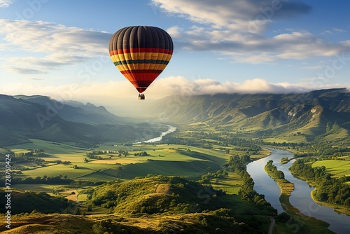 minimalistic design Hot Air Balloon Ride Over Beautiful Napa Valley, California