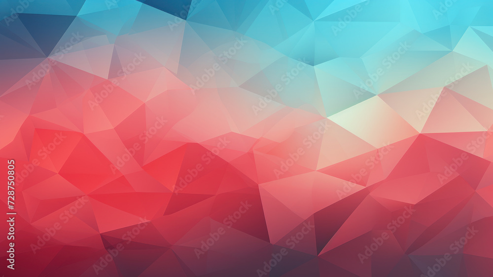 Vibrant Geometric Canvas, Red & Teal Low Poly Background Vibrant Geometric Canvas, Red & Teal Low Poly Background
