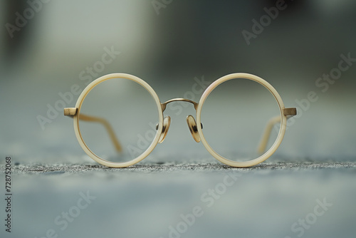 Minimalist ivory round glasses