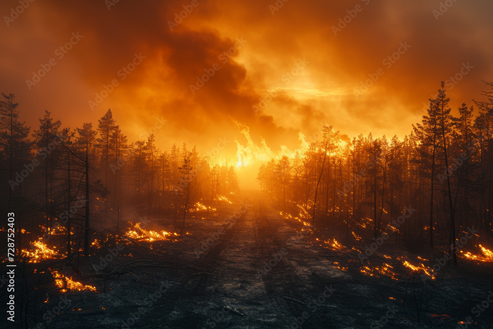 Inferno Unleashed: Wildfire Devastation Inferno Unleashed: Wildfire Devastation