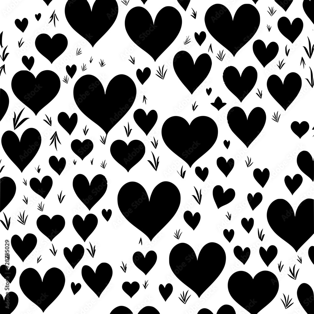 Fototapeta premium valentine day, valentine clipart, valentine day cliparts, heart, love, pattern, valentine, seamless, vector, design, illustration, art, hearts, symbol, day, wallpaper, shape, pink, card, texture,