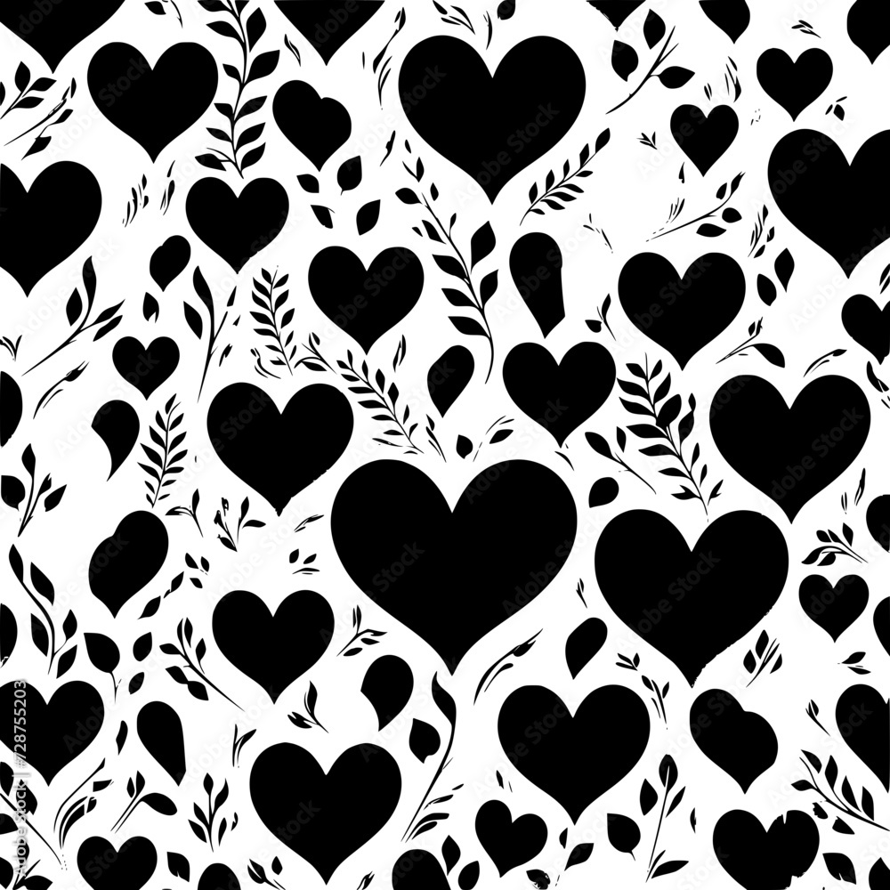 Fototapeta premium valentine day, valentine clipart, valentine day cliparts, heart, love, pattern, valentine, seamless, vector, design, illustration, art, hearts, symbol, day, wallpaper, shape, pink, card, texture,