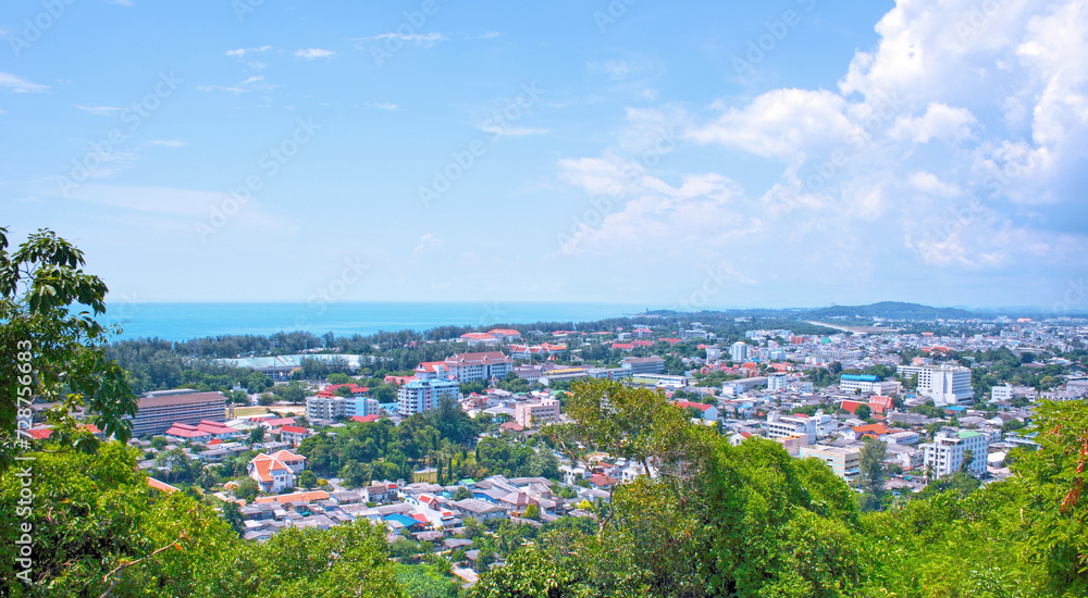 Fototapeta premium Aerial view of Songkhla