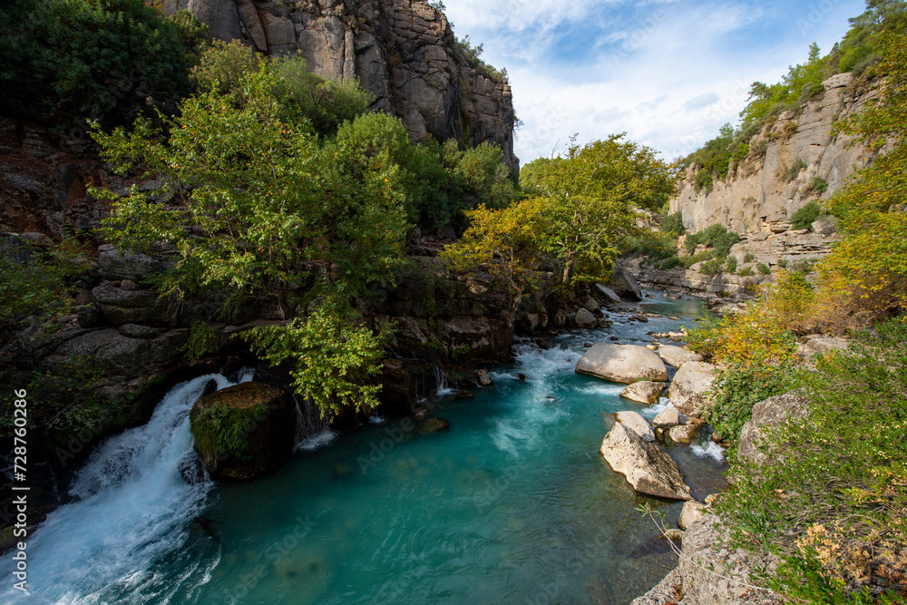 Antalya - Turkey. May 01, 2017. Koprulu Canyon, Manavgat, Antalya - Turkey. Antalya - Turkey. May 01, 2017. Koprulu Canyon, Manavgat, Antalya - Turkey.