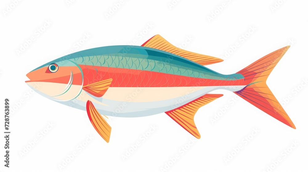 Sea fish illustration isolated. Sea fish illustration isolated.