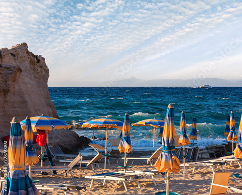 Fototapeta Naklejka Na Ścianę i Meble -  Tropea beach, Calabria, Italy