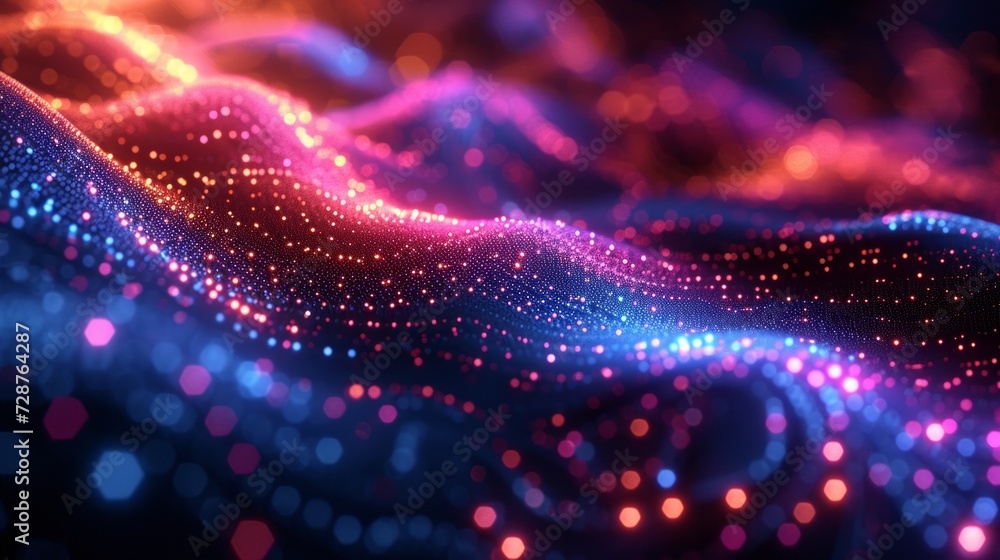 A neon-lit algorithmic pattern, showcasing the beauty of mathematical complexity A neon-lit algorithmic pattern, showcasing the beauty of mathematical complexity