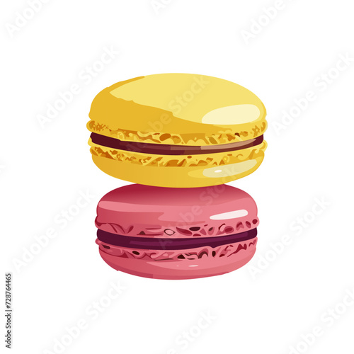 Colorful Macarons Illustration