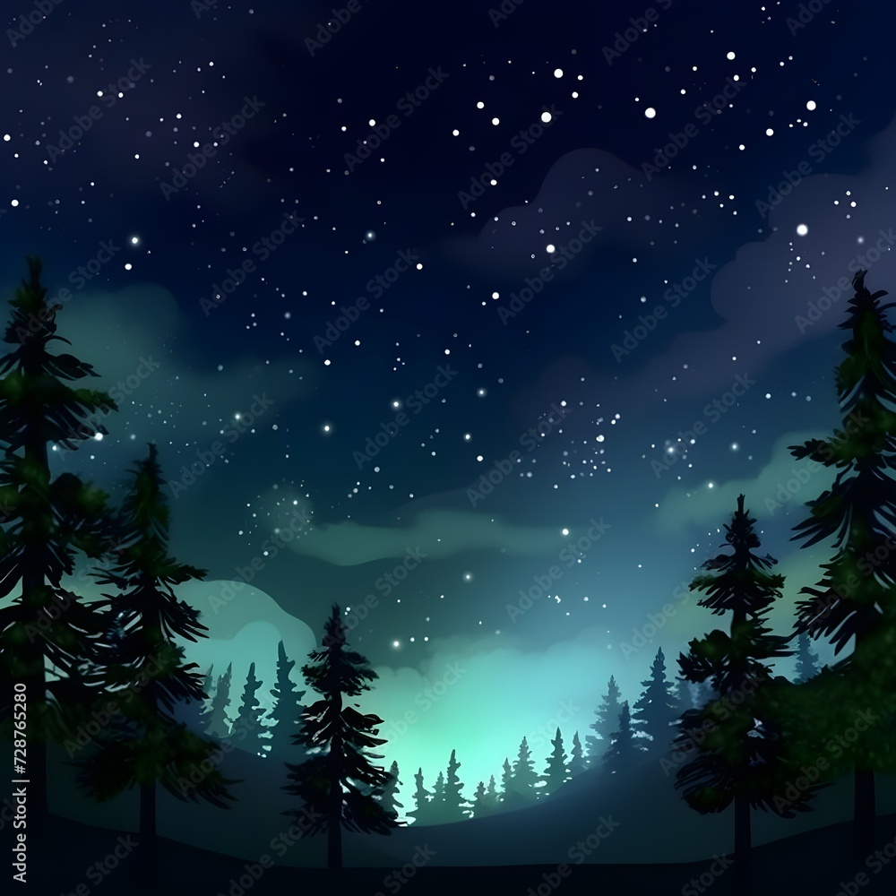 Fototapeta premium Night sky with stars