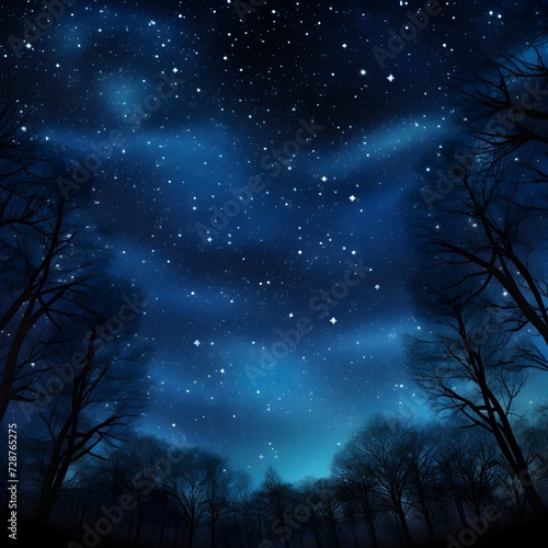 Night sky with stars