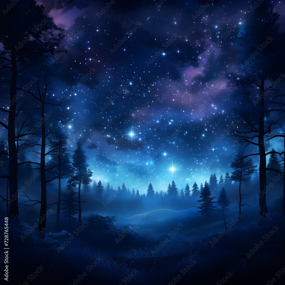 Fototapeta premium Night sky with stars