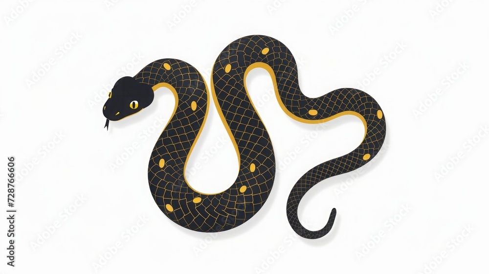 Snake isolated on white background. Snake isolated on white background.