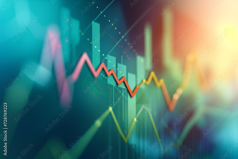 Upward growth arrow and success progress, graph of improving business skills Upward growth arrow and success progress, graph of improving business skills