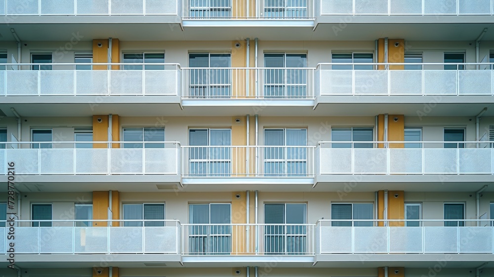 The repetitive patterns of apartment balconies, an ode to urban living and architecture The repetitive patterns of apartment balconies, an ode to urban living and architecture