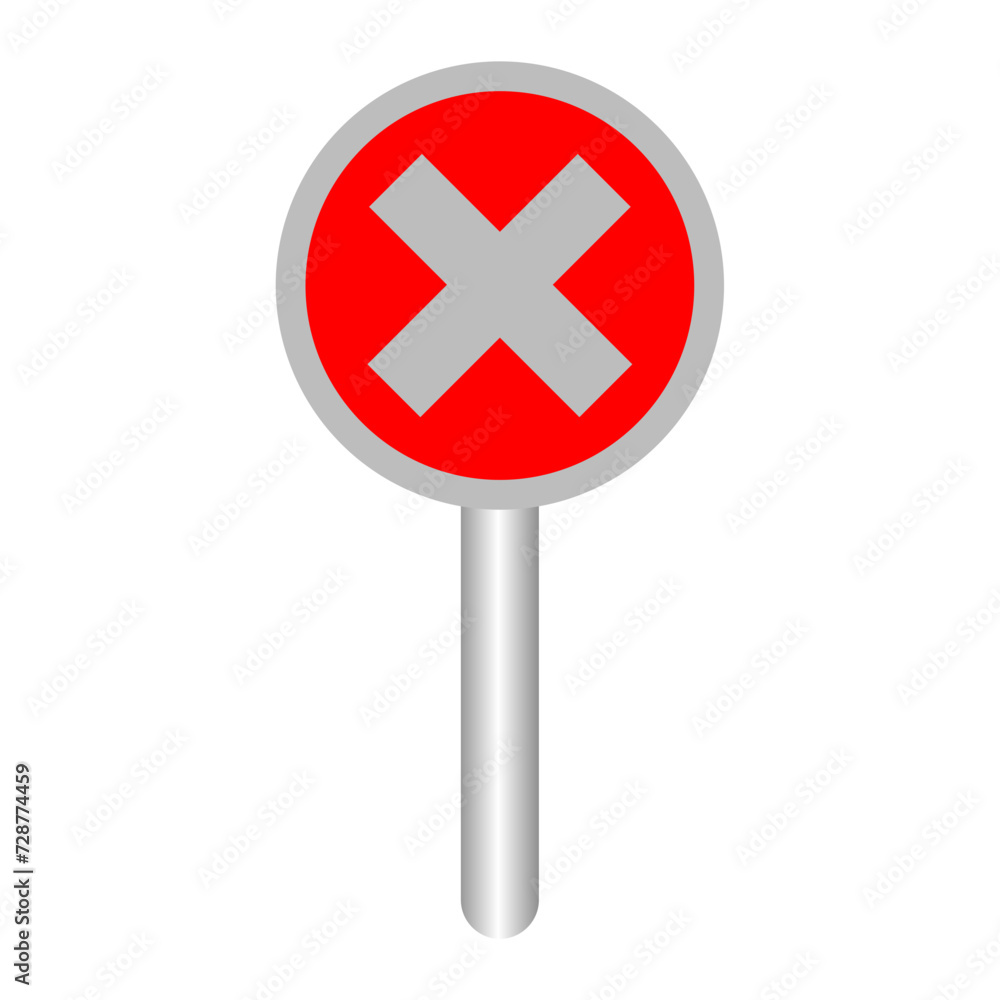 Fototapeta premium Stop sign vector