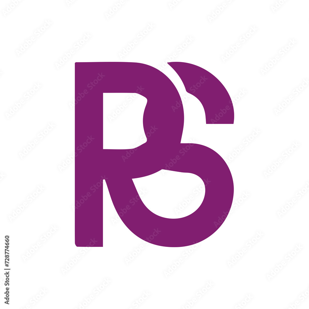 Fototapeta premium Letter rs design for business 