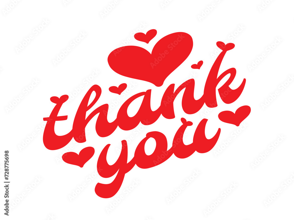 thank you. heart symbols and calligraphic thank you lettering thank you. heart symbols and calligraphic thank you lettering