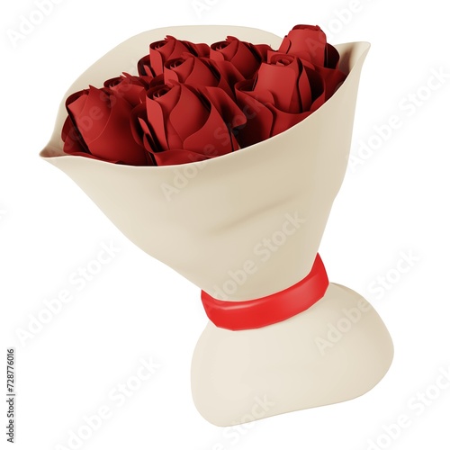 Exquisite arrangement of vibrant roses, perfect for any occasion. photo