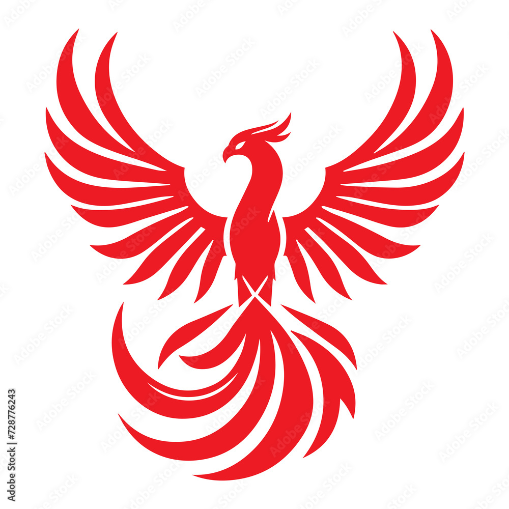 Obraz premium Phoenix, Phoenix, leaf, log