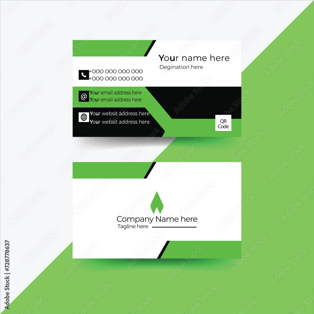 Double-sided Corporate creative business card vector design Layout template Double-sided Corporate creative business card vector design Layout template