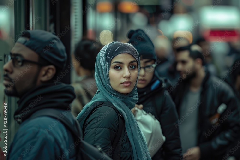 Diverse individuals coexist in a city. from different ethnic backgrounds, age groups, and genders. Diverse individuals coexist in a city. from different ethnic backgrounds, age groups, and genders.